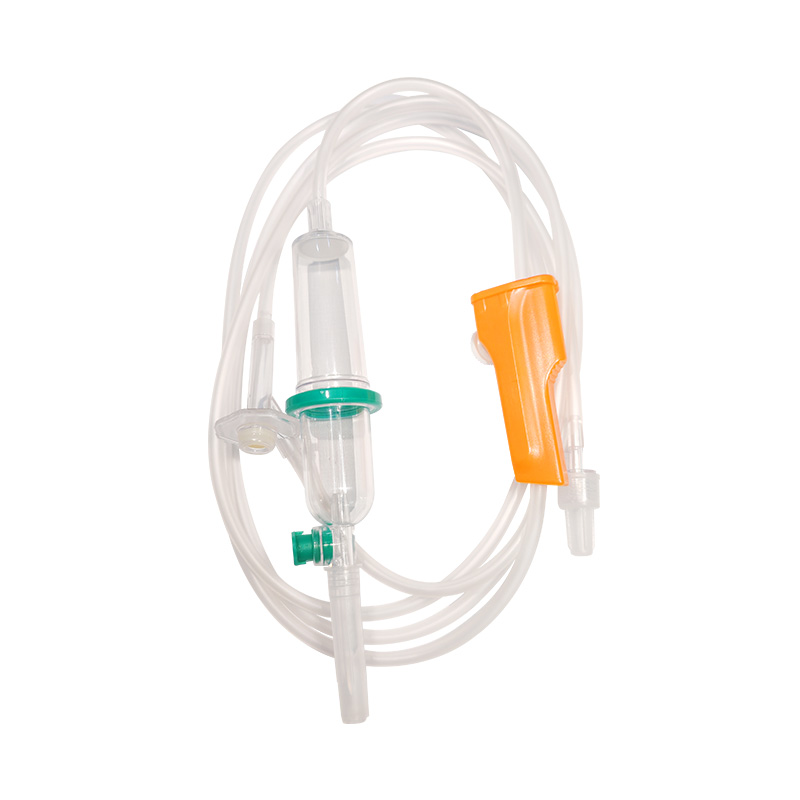 Set de infusión de parada de líquido automático de doble cámara